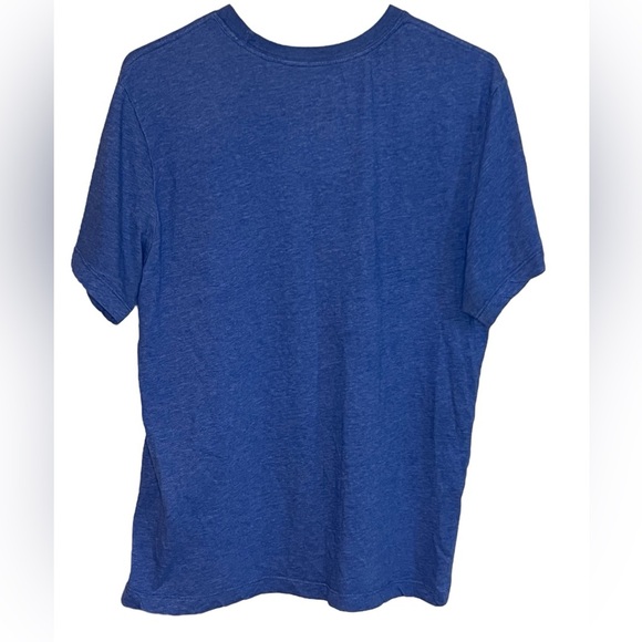 Nike Mens Dri-Fit Logo Swoosh Crewneck Short Sleeve T-Shirt Blue M - Picture 2 of 3